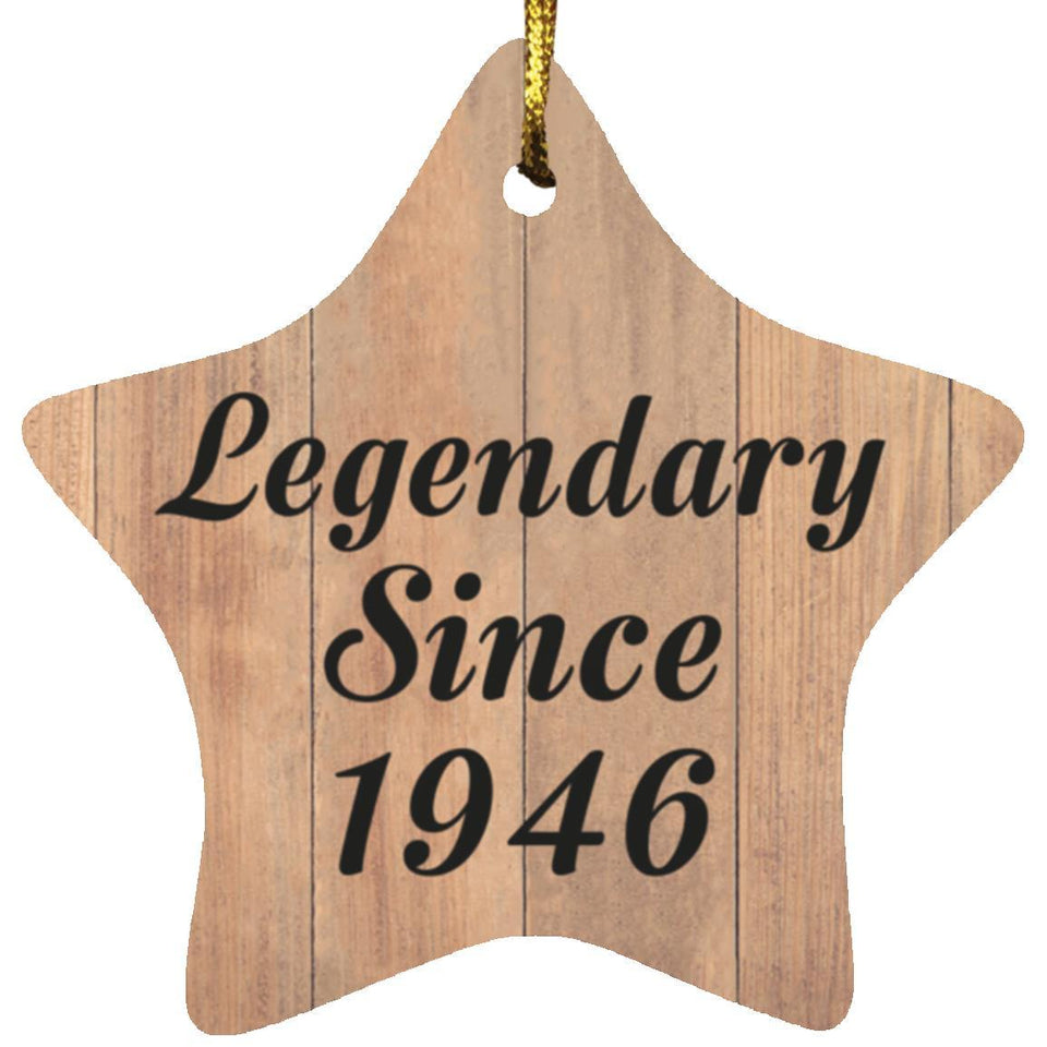 78th Birthday Legendary Since 1946 - Star Ornament C