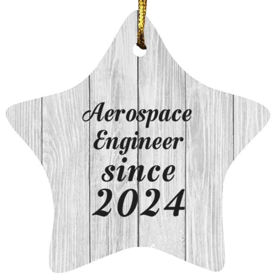 Aerospace Engineer Since 2024 - Star Ornament F