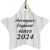 Aerospace Engineer Since 2024 - Star Ornament F
