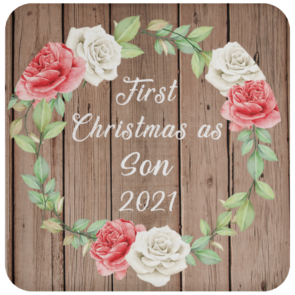 First Christmas As Son 2021 - Drink Coaster B