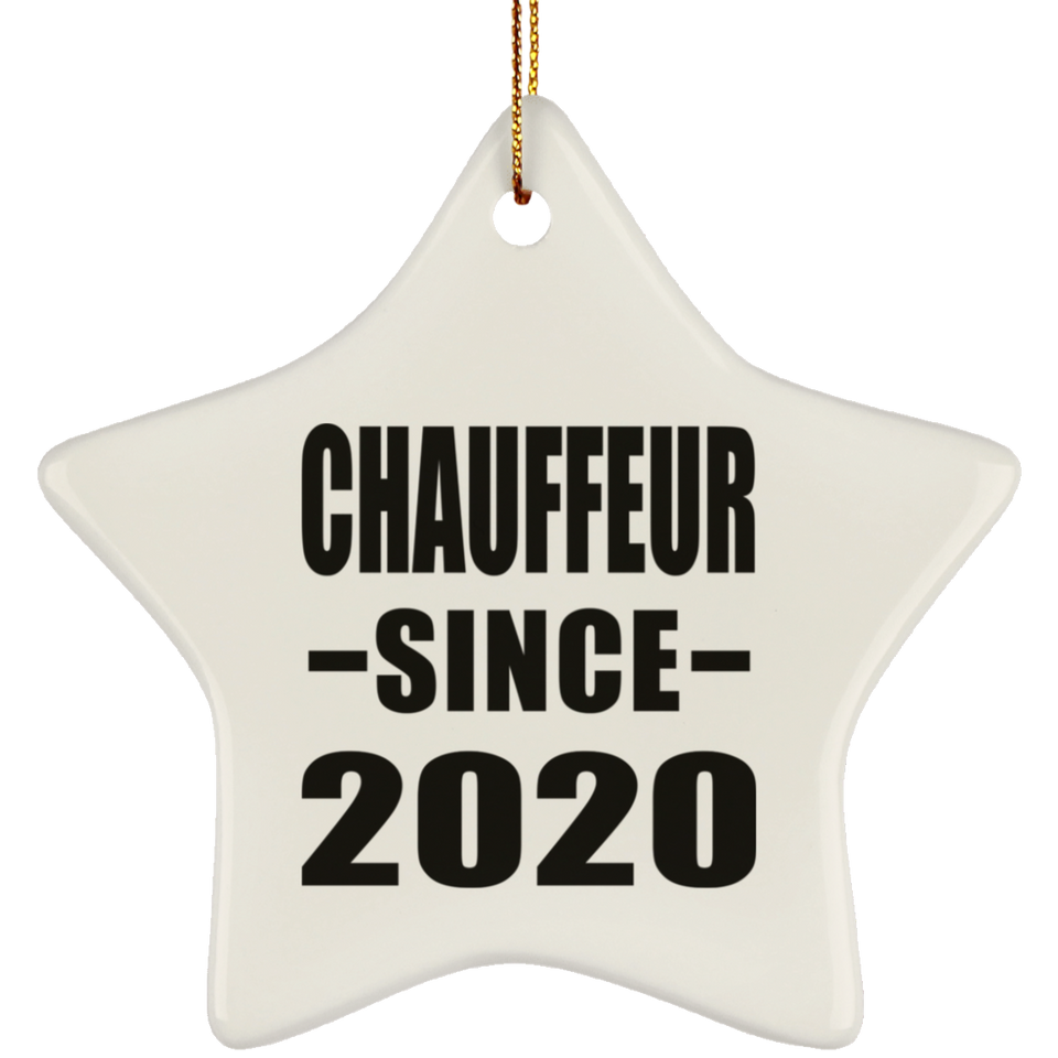 Chauffeur Since 2020 - Star Ornament