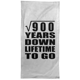 30th Anniversary Square Root of 900 Years Lifetime To Go - Hand Towel