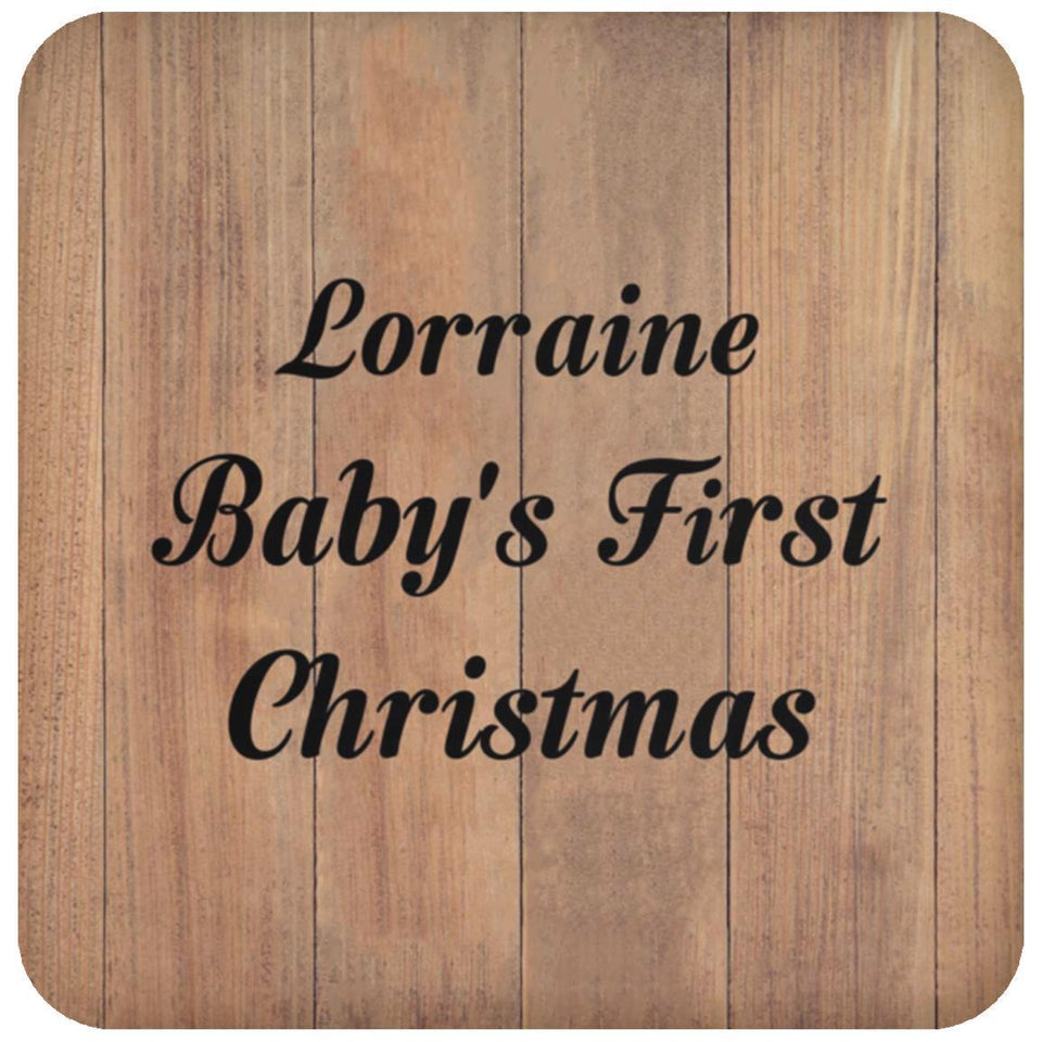 Lorraine Baby's First Christmas - Drink Coaster C