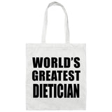 World's Greatest Dietician - Tote Bag White