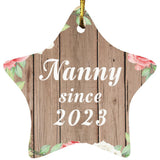 Nanny Since 2023 - Star Ornament B