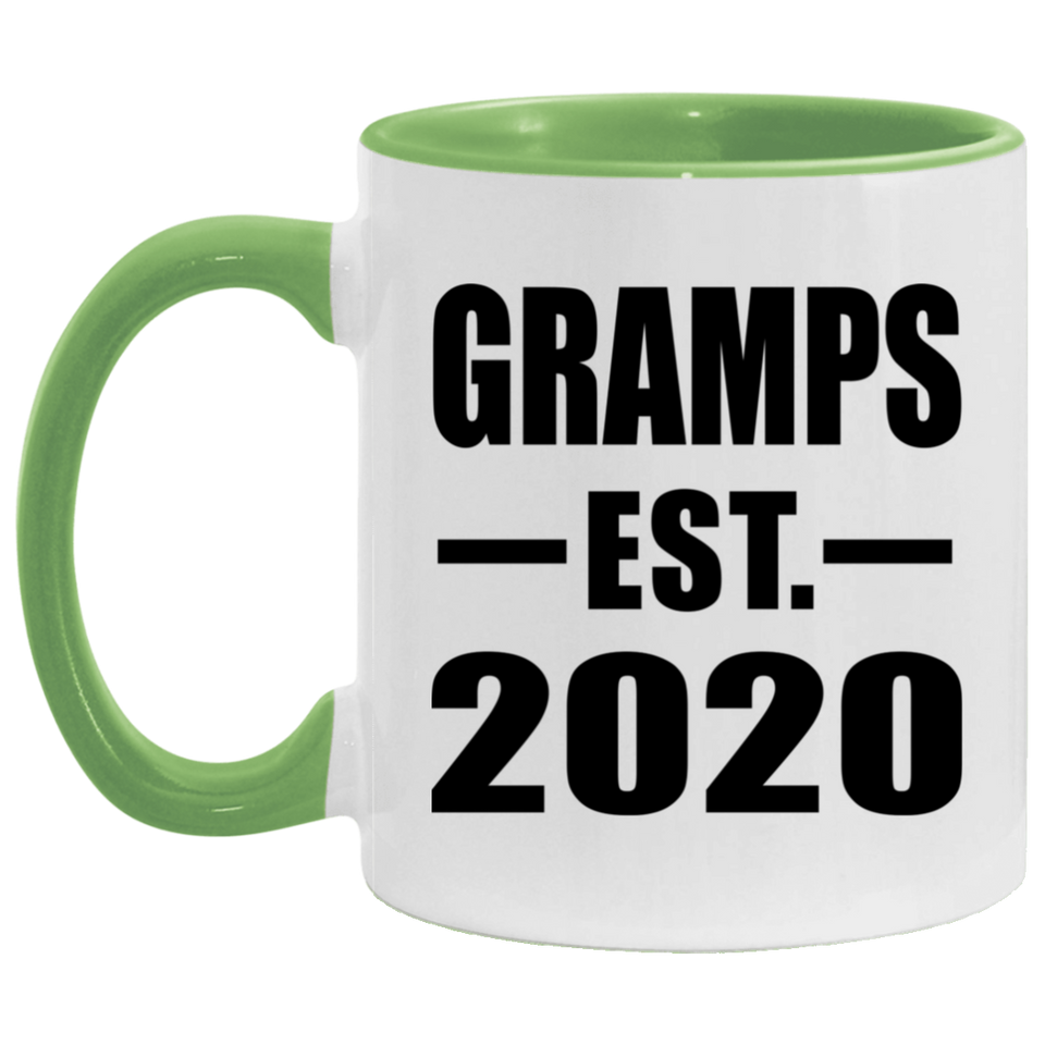 Gramps Established EST. 2020 - 11oz Accent Mug Green
