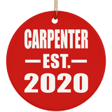 Carpenter Established EST. 2020 - Circle Ornament