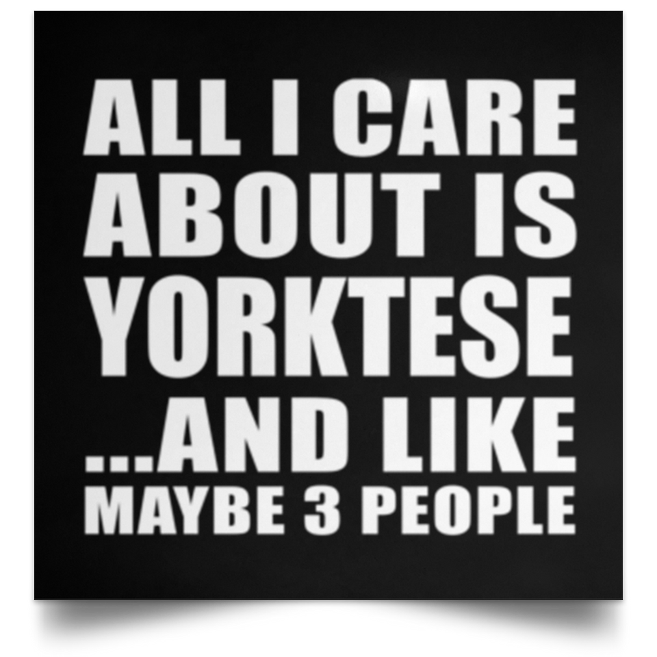 All I Care About Is Yorktese - Poster Square