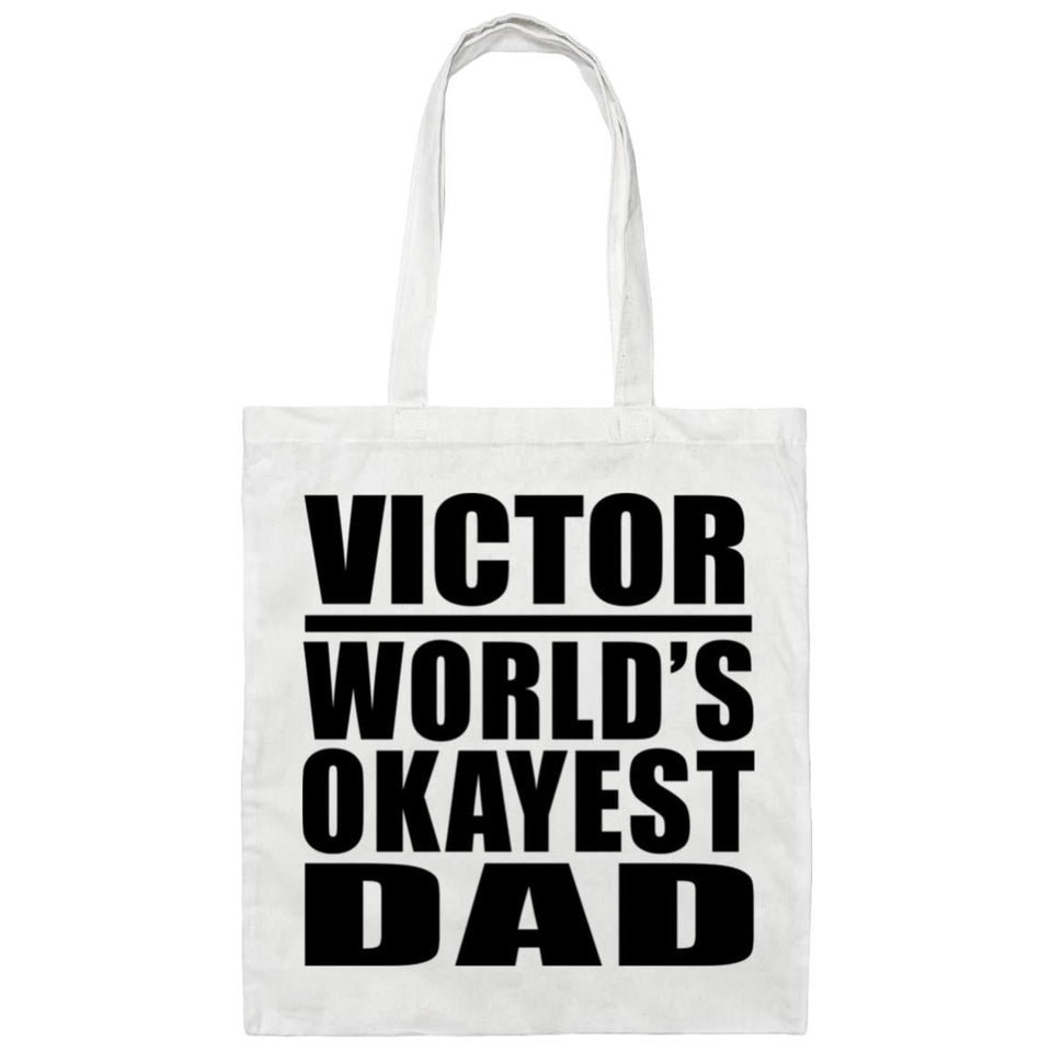 Victor World's Okayest Dad - Tote Bag White