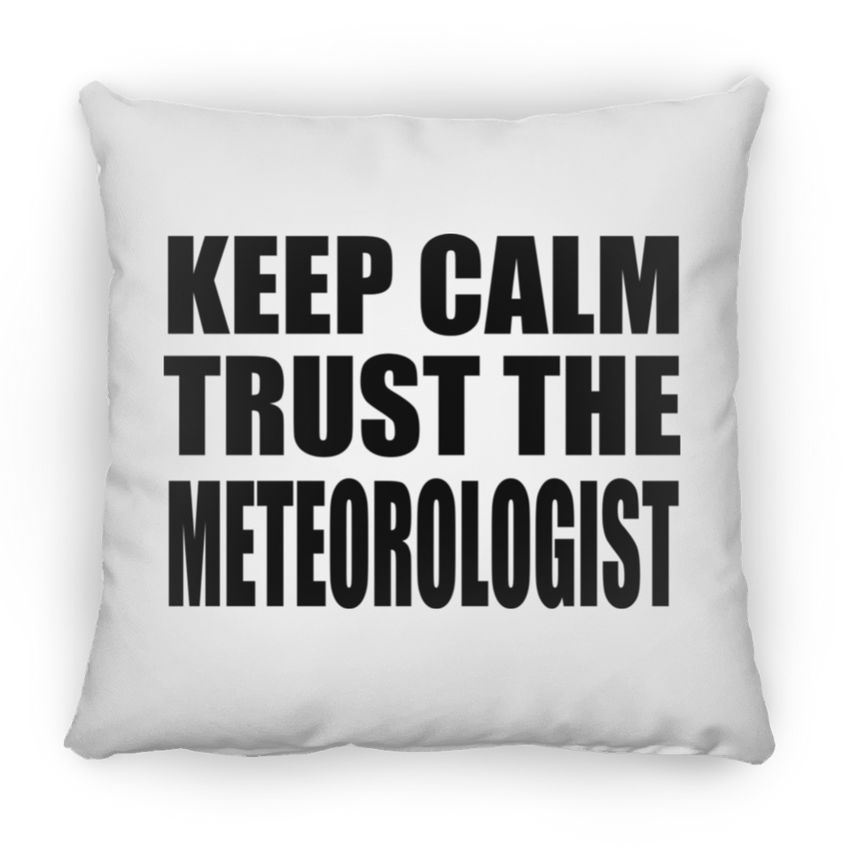 Keep Calm and Trust The Meteorologist - Throw Pillow
