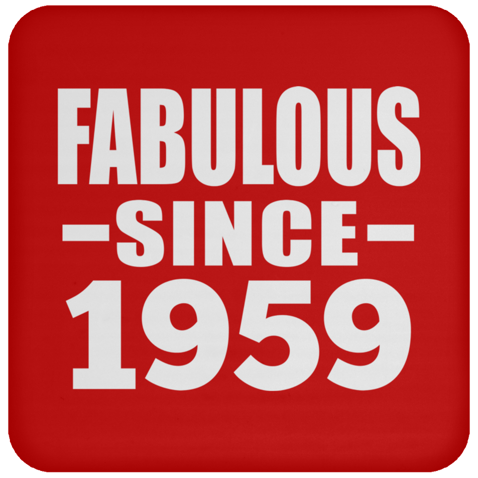 65th Birthday Fabulous Since 1959 - Drink Coaster