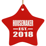 Housemaker Established EST. 2018 - Star Ornament
