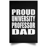 Proud University Professor Dad - Poster Portrait