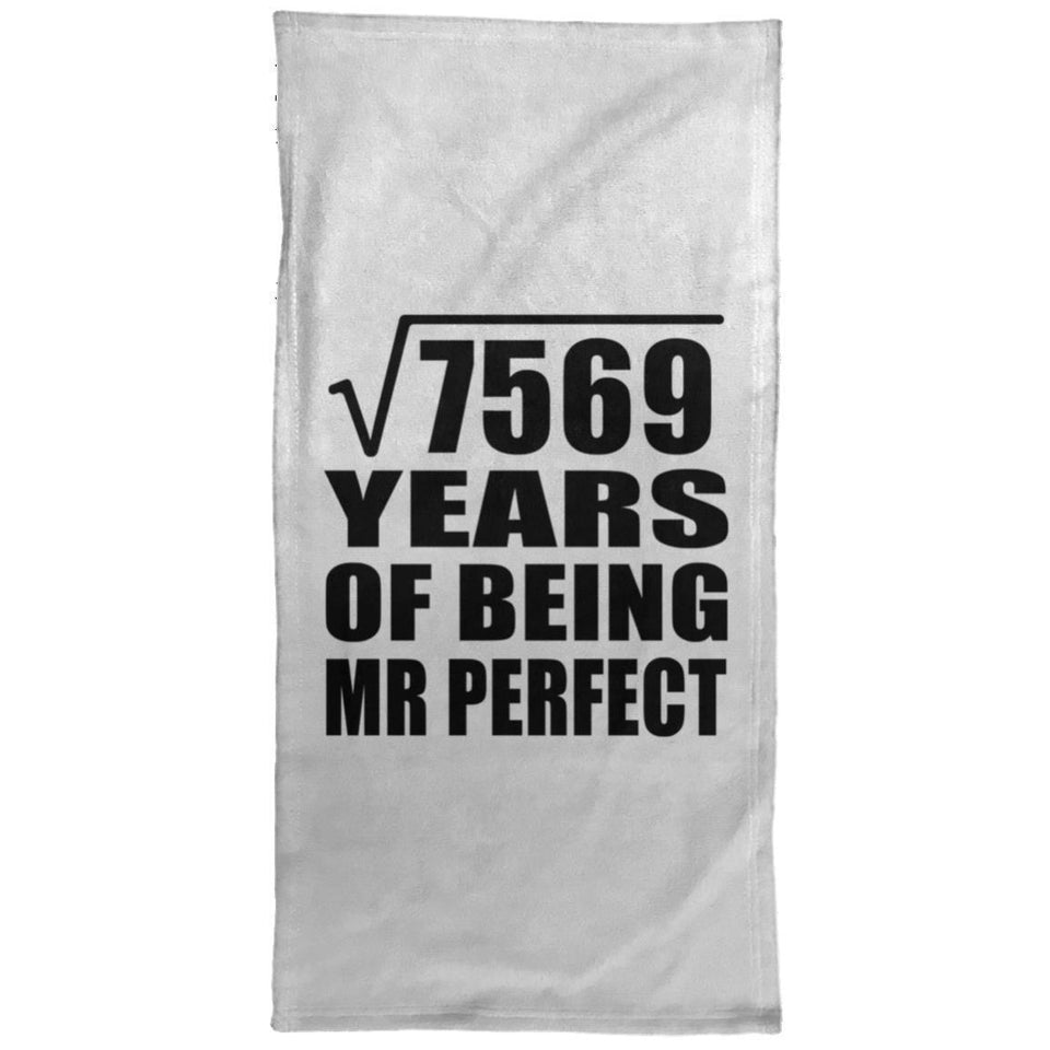 87th Anniversary Square Root of 7569 Years of Mr Perfect - Hand Towel