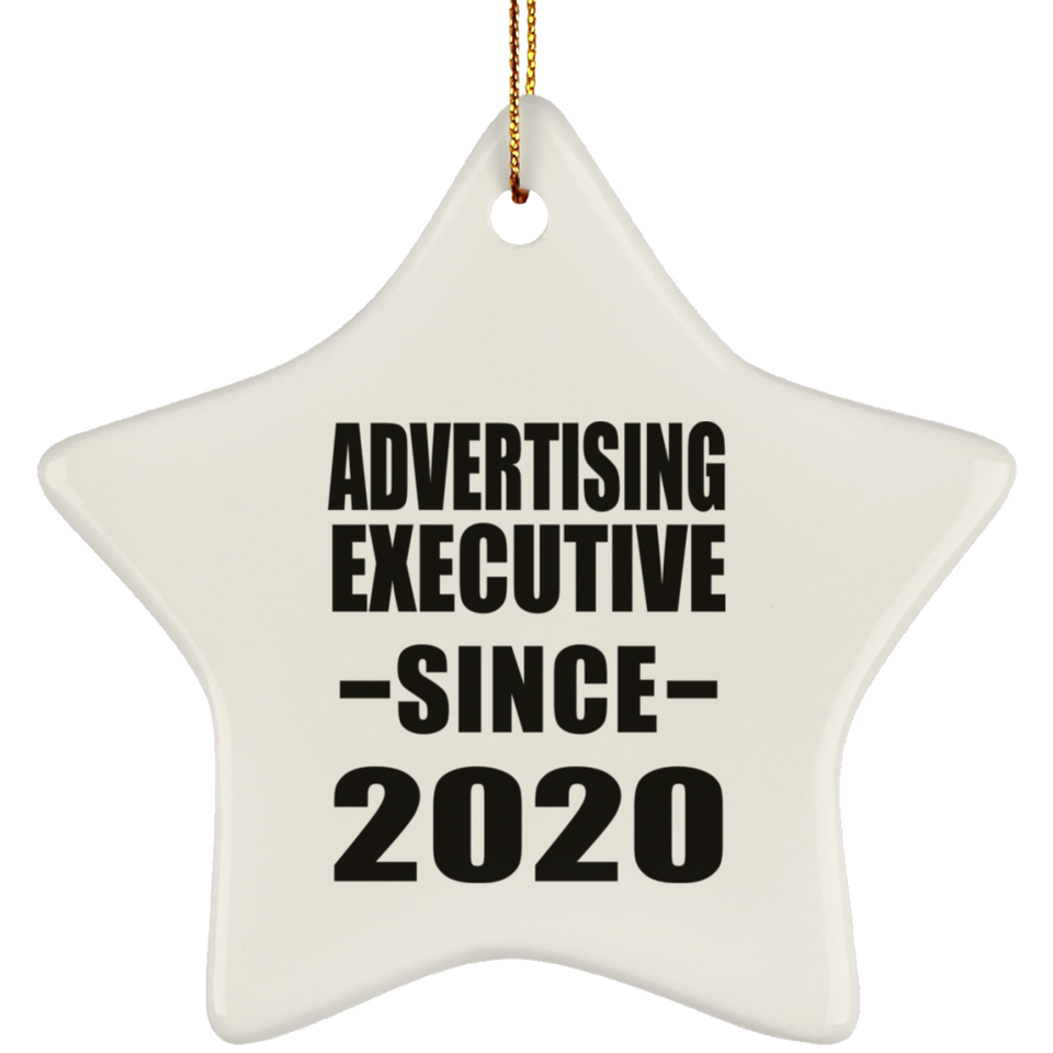 Advertising Executive Since 2020 - Star Ornament