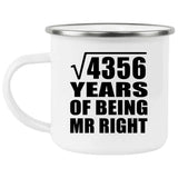66th Anniversary Square Root of 4356 Years of Being Mr Right - 12oz Camping Mug