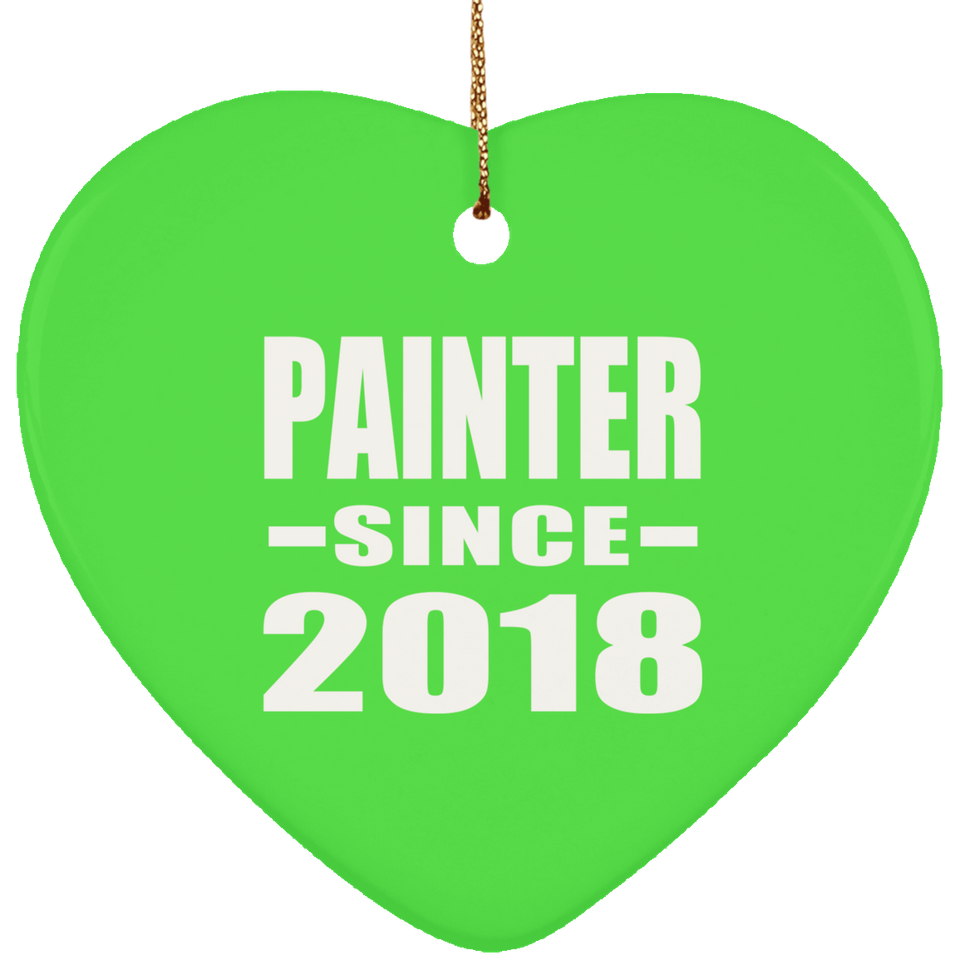 Painter Since 2018 - Heart Ornament