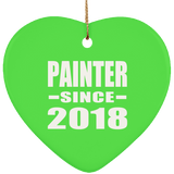 Painter Since 2018 - Heart Ornament