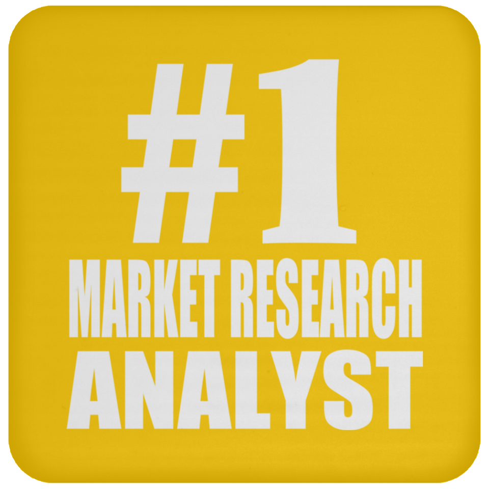Number One #1 Market Research Analyst - Drink Coaster
