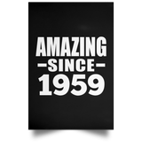 65th Birthday Amazing Since 1959 - Poster Portrait