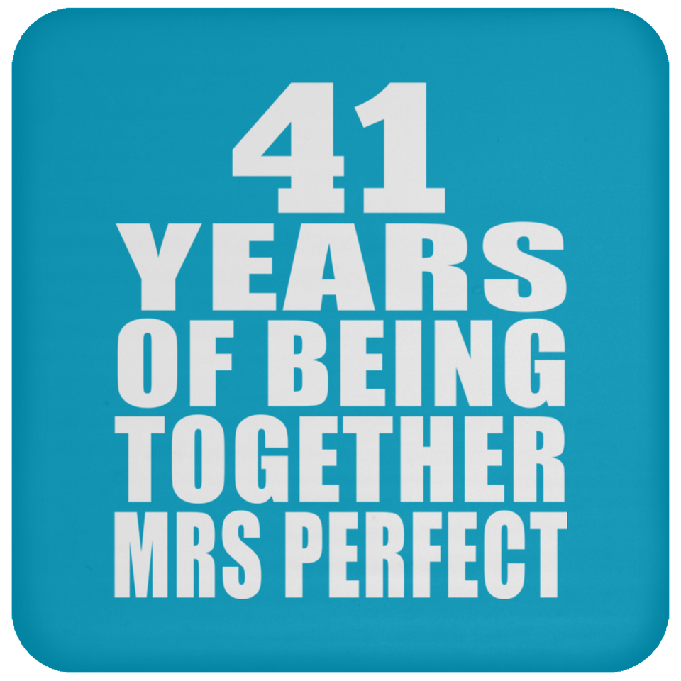 41st Anniversary 41 Years Of Being Mrs Perfect - Drink Coaster