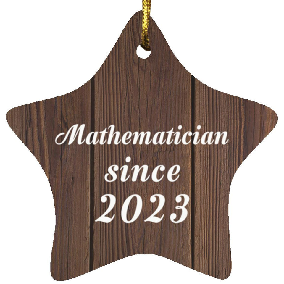 Mathematician Since 2023 - Star Ornament D