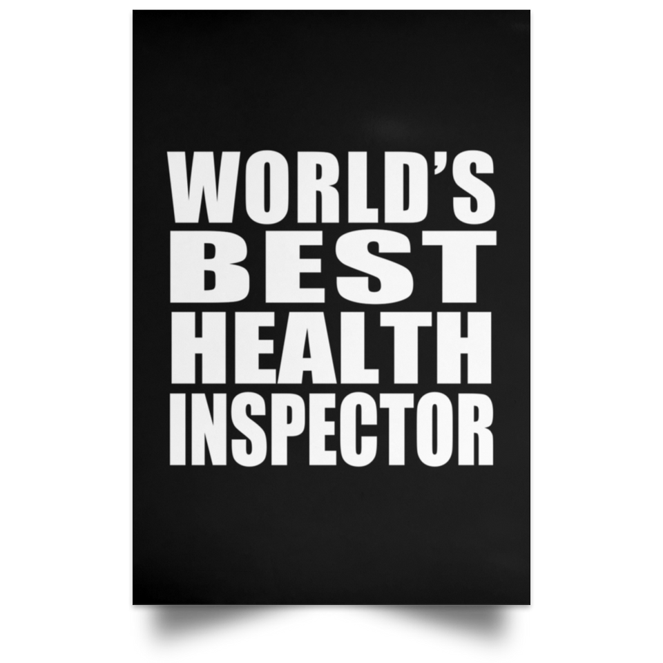 World's Best Health Inspector - Poster Portrait