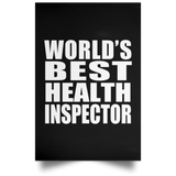 World's Best Health Inspector - Poster Portrait