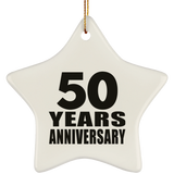 50th Anniversary 50 Years - Star Ornament