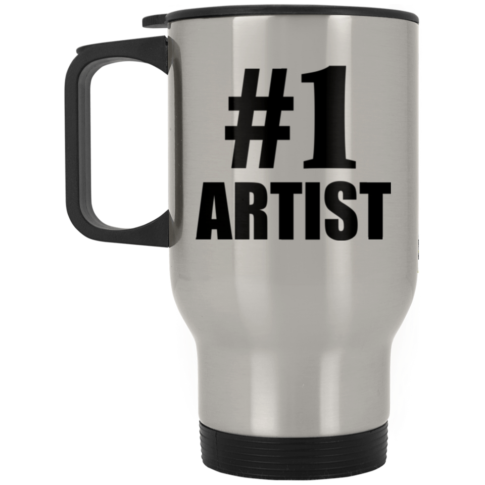 Number One #1 Artist - Silver Travel Mug