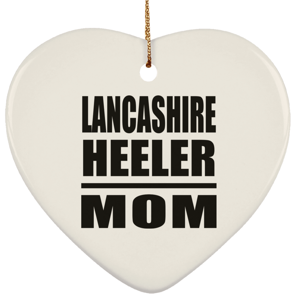 Lancashire Heeler Mom - Heart Ornament