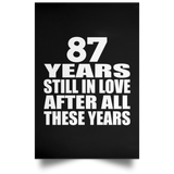 87th Anniversary 87 Years Still In Love After These Years - Poster Portrait
