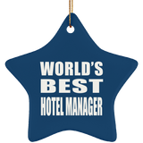 World's Best Hotel Manager - Star Ornament