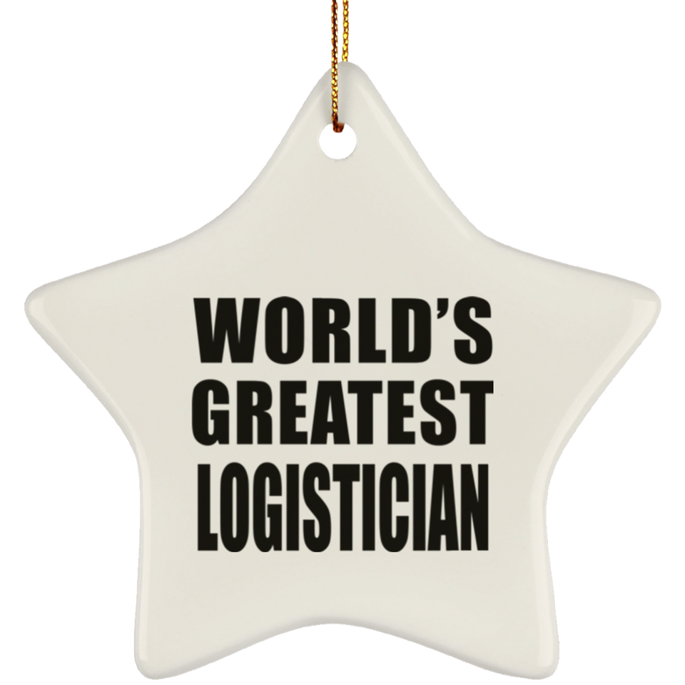 World's Greatest Logistician - Star Ornament