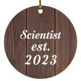 Scientist Established Est. 2023 - Circle Ornament D