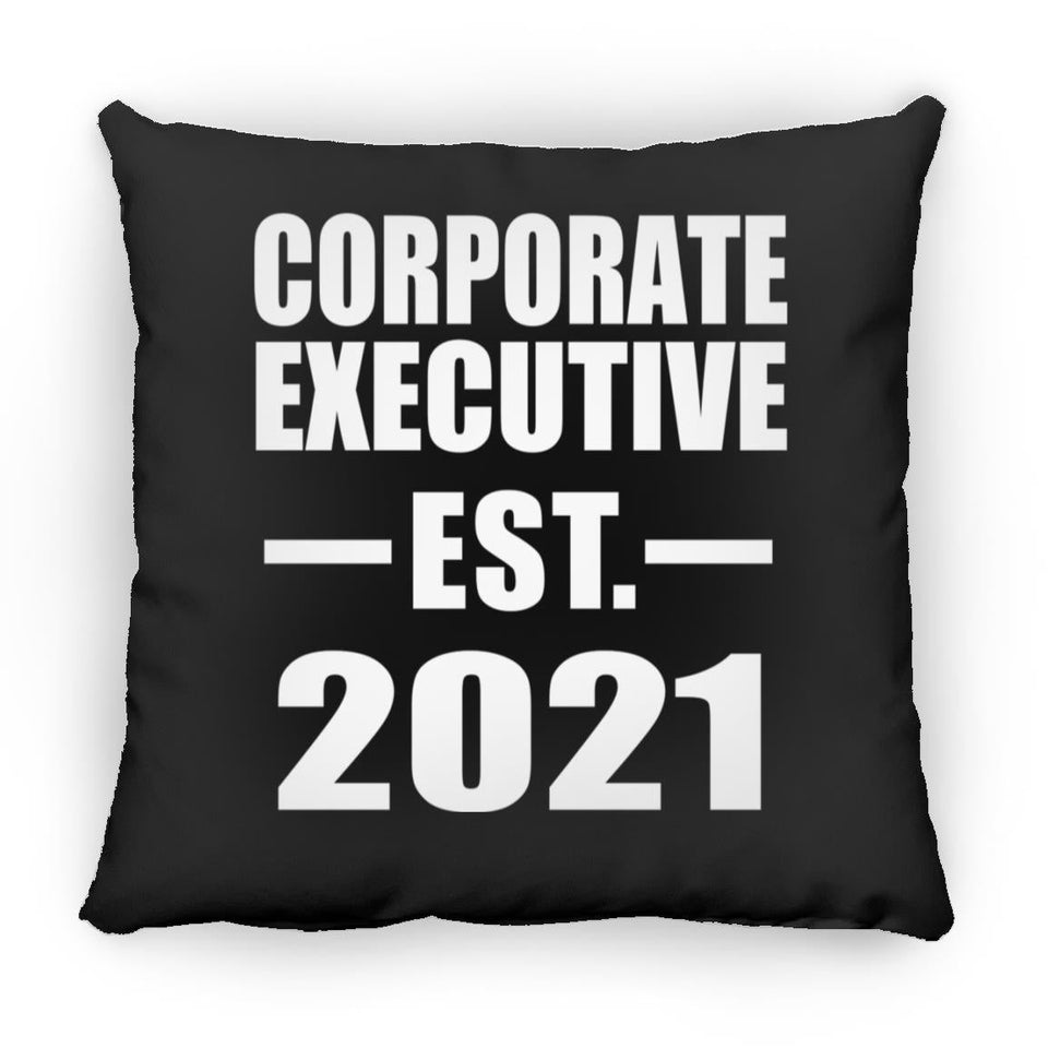 Corporate Executive Established EST. 2021 - Throw Pillow Black