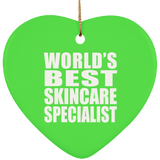 World's Best Skincare Specialist - Heart Ornament
