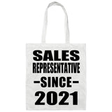 Sales Representative Since 2021 - Tote Bag White