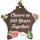 100th Anniversary Cheers To 100 Years Together - Star Ornament A