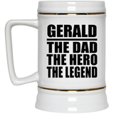 Gerald The Dad The Hero The Legend - Beer Stein