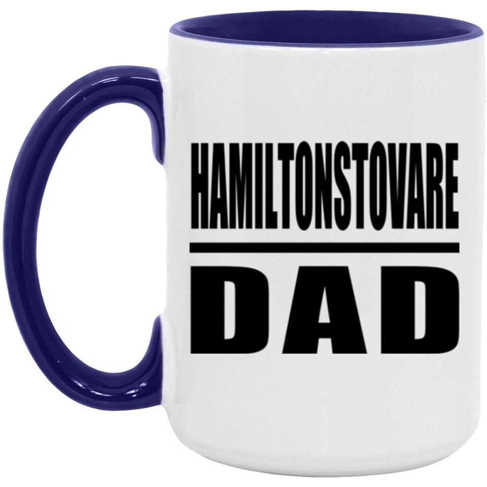 Hamiltonstovare Dad - 15oz Accent Mug Purple