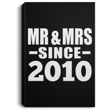 14th Anniversary Mr & Mrs Since 2010 - Canvas Portrait