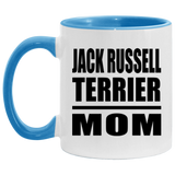 Jack Russell Terrier Mom - 11oz Accent Mug Blue