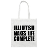 Jujutsu Makes Life Complete - Tote Bag White
