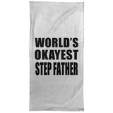 World's Okayest Step Father - Hand Towel