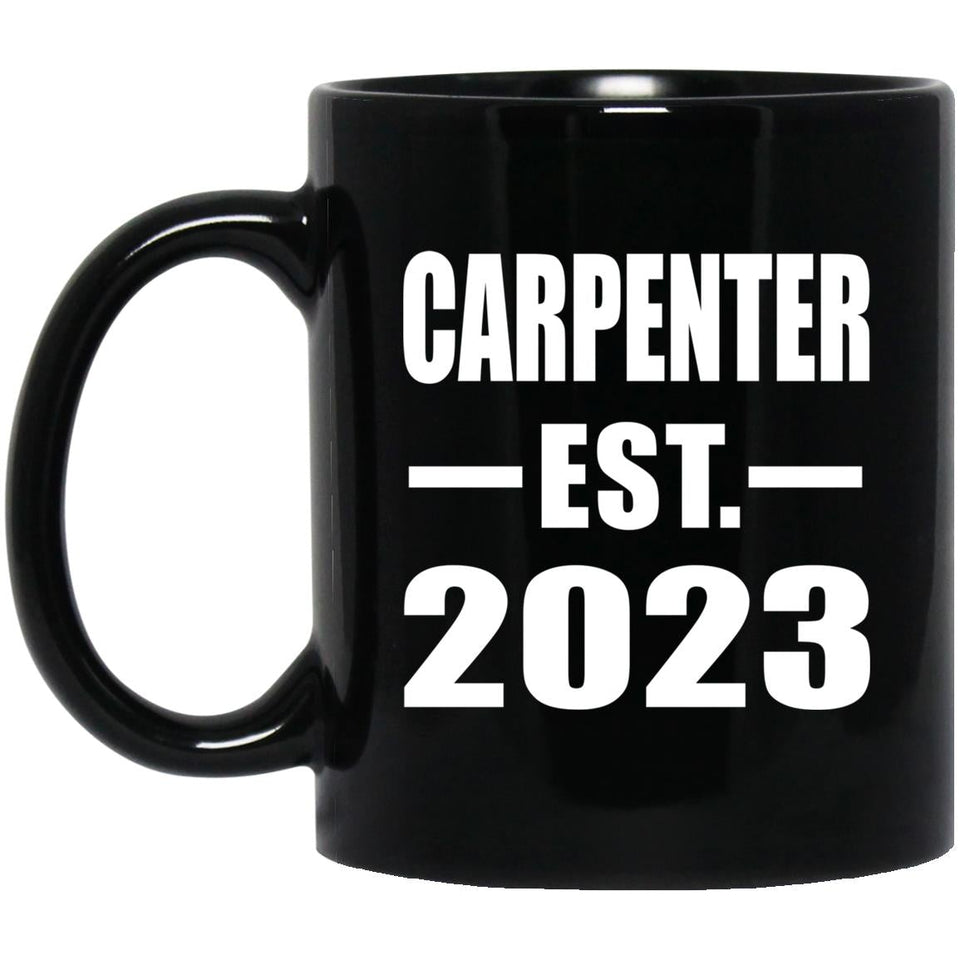Carpenter Established EST. 2023 - 11oz Coffee Mug Black