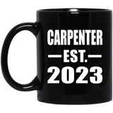 Carpenter Established EST. 2023 - 11oz Coffee Mug Black