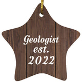 Geologist Established Est. 2022 - Star Ornament D