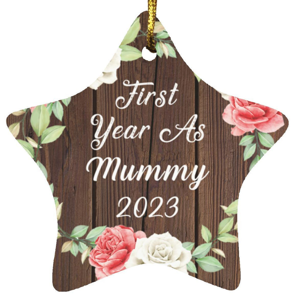 First Year As Mummy 2023 - Star Ornament A