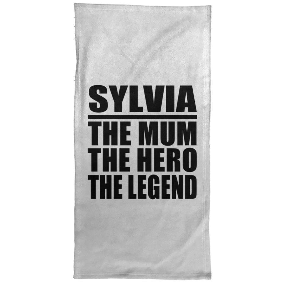 Sylvia The Mum The Hero The Legend - Hand Towel